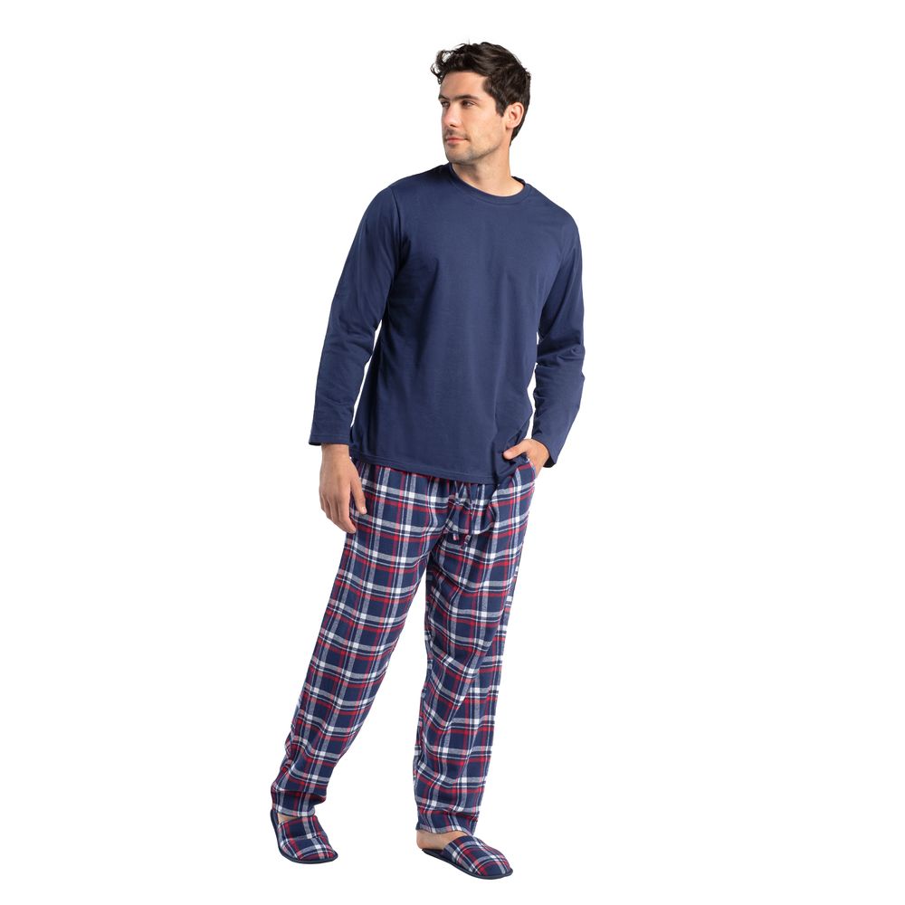 Pijama Algodón + Pantuflas