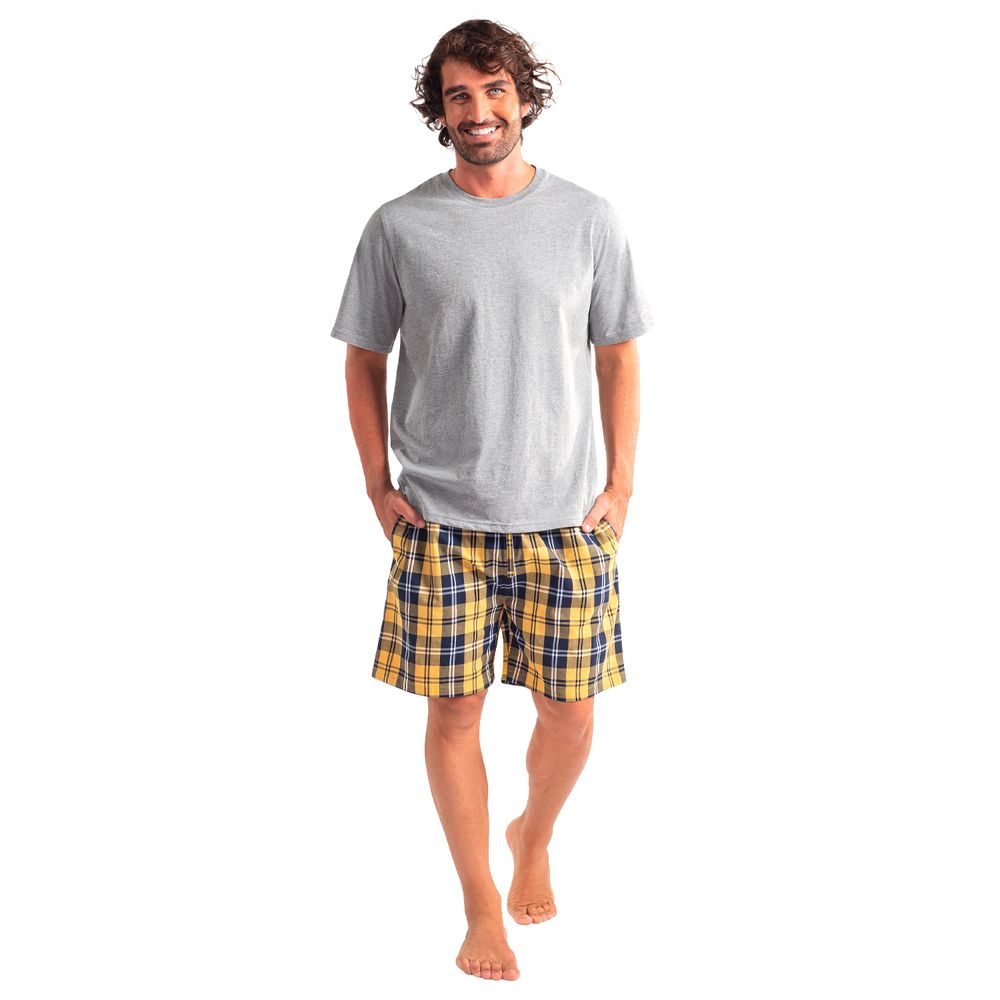 Pijama Corto Melange Diseño Estampado