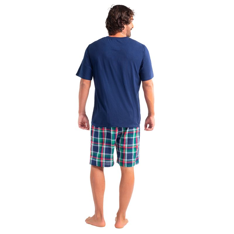 MT30148_Pijama-Corto-Diseño-Liso-Algodon-