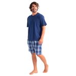 MT30149_Pijama-Corto-Diseño-Liso-Algodon-