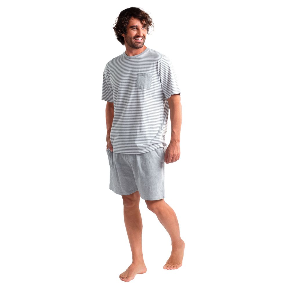 Pijama Corto Diseño Tejido Algodón