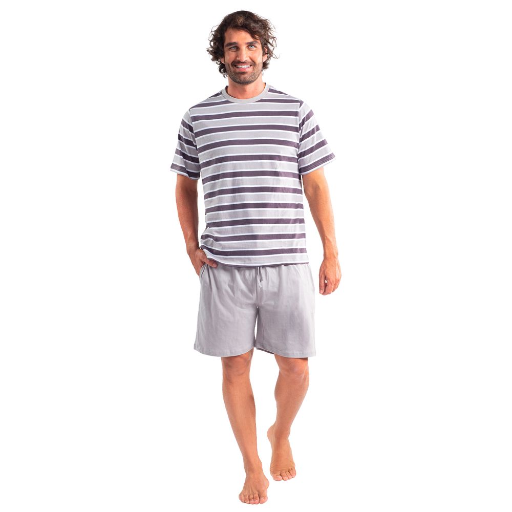 Pijama Corto Diseño Tejido Algodón