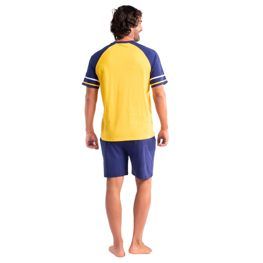 Pijama Corto Bicolor Algodón