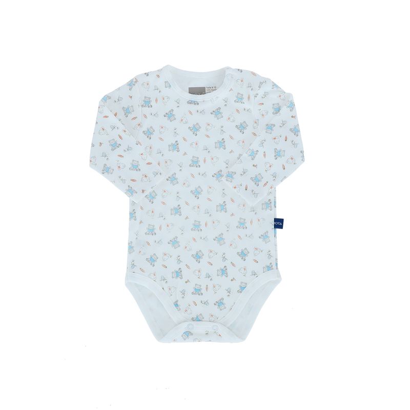 Body Bebe Niño Pack 4 Bodys Tedmimak Algodón Manga Larga Wild Little O –  Utilísimo Chile