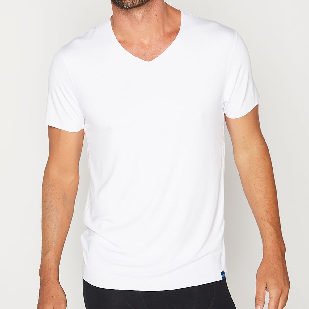 Camiseta Modal Manga Corta Cuello V