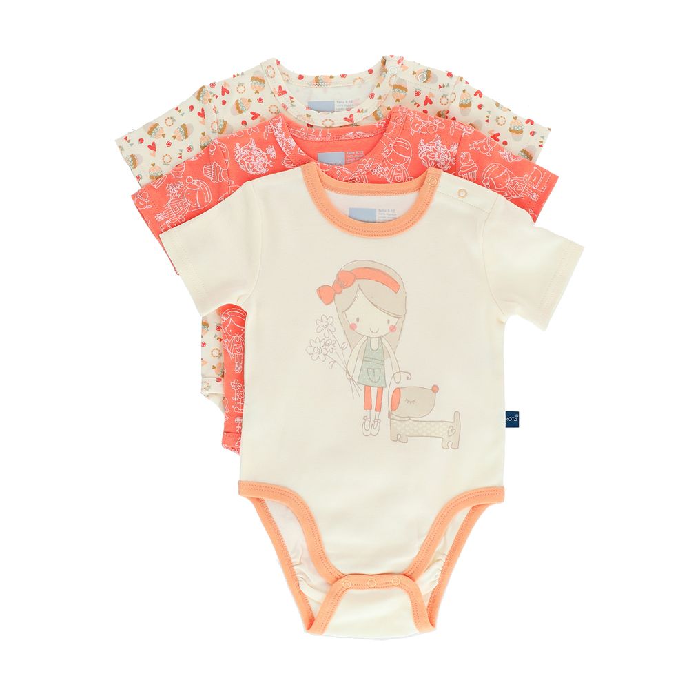 Body Manga Corta Pack 3 Niña