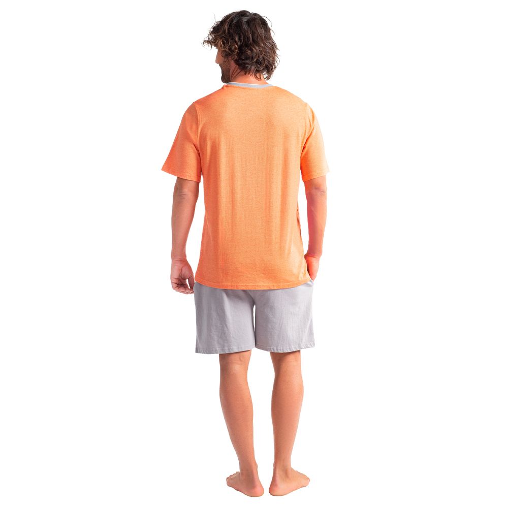 Pijama Corto Diseño Tejido Algodón