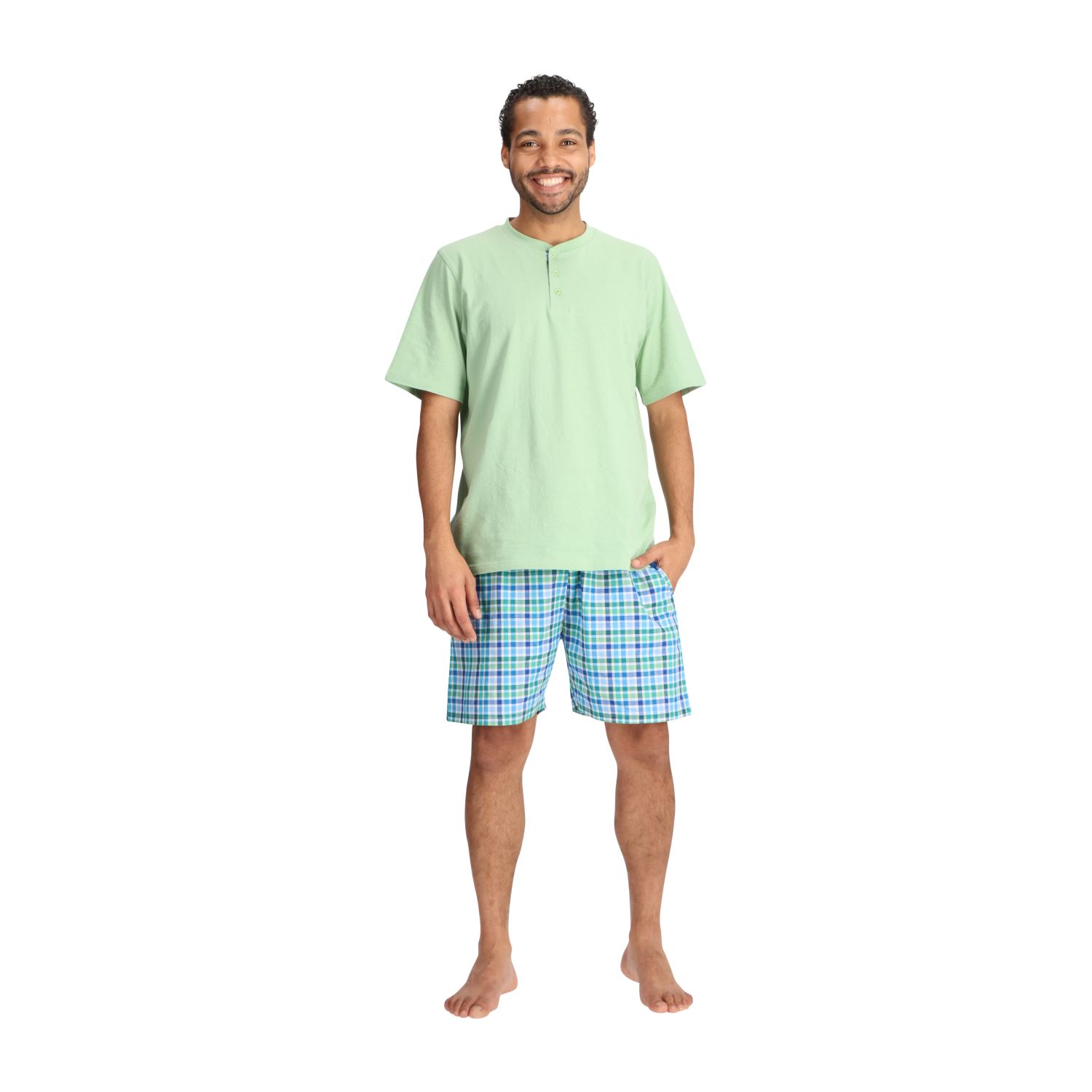 Pijama Corto de Algodón Frescura y Descanso Mota