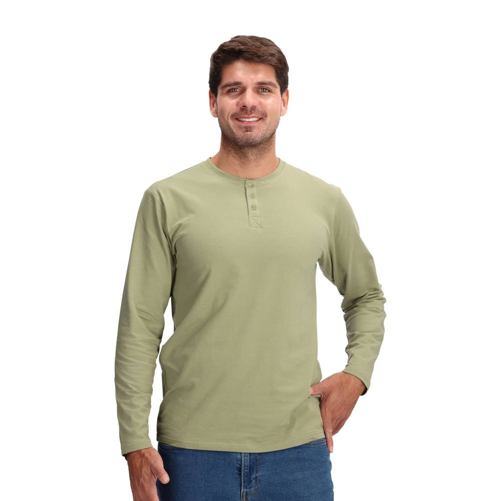 Polera Manga Larga Abotonada