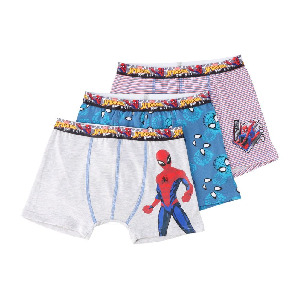 Bóxer Algodón Pack 3 Spiderman