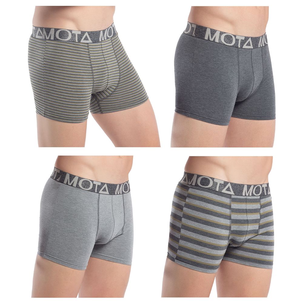 Bóxer Medio Algodón Pack 4